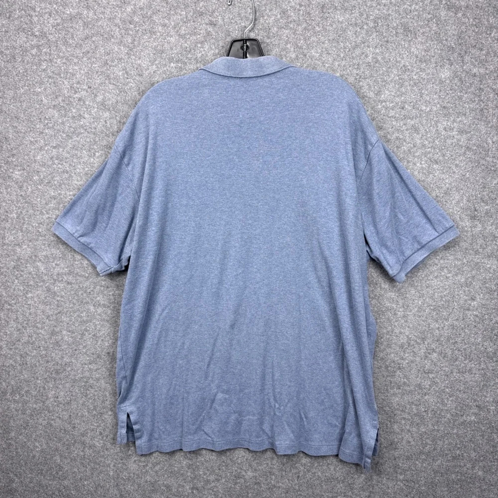 Polo Ralph Lauren Mens XXL Heather Blue Short Sleeve‎ Yellow Pony Polo Shirt